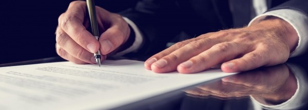 Contract ondertekenen 